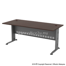 QT-WN QUINCY SERIES RECTANGULAR METAL J-LEG TABLE